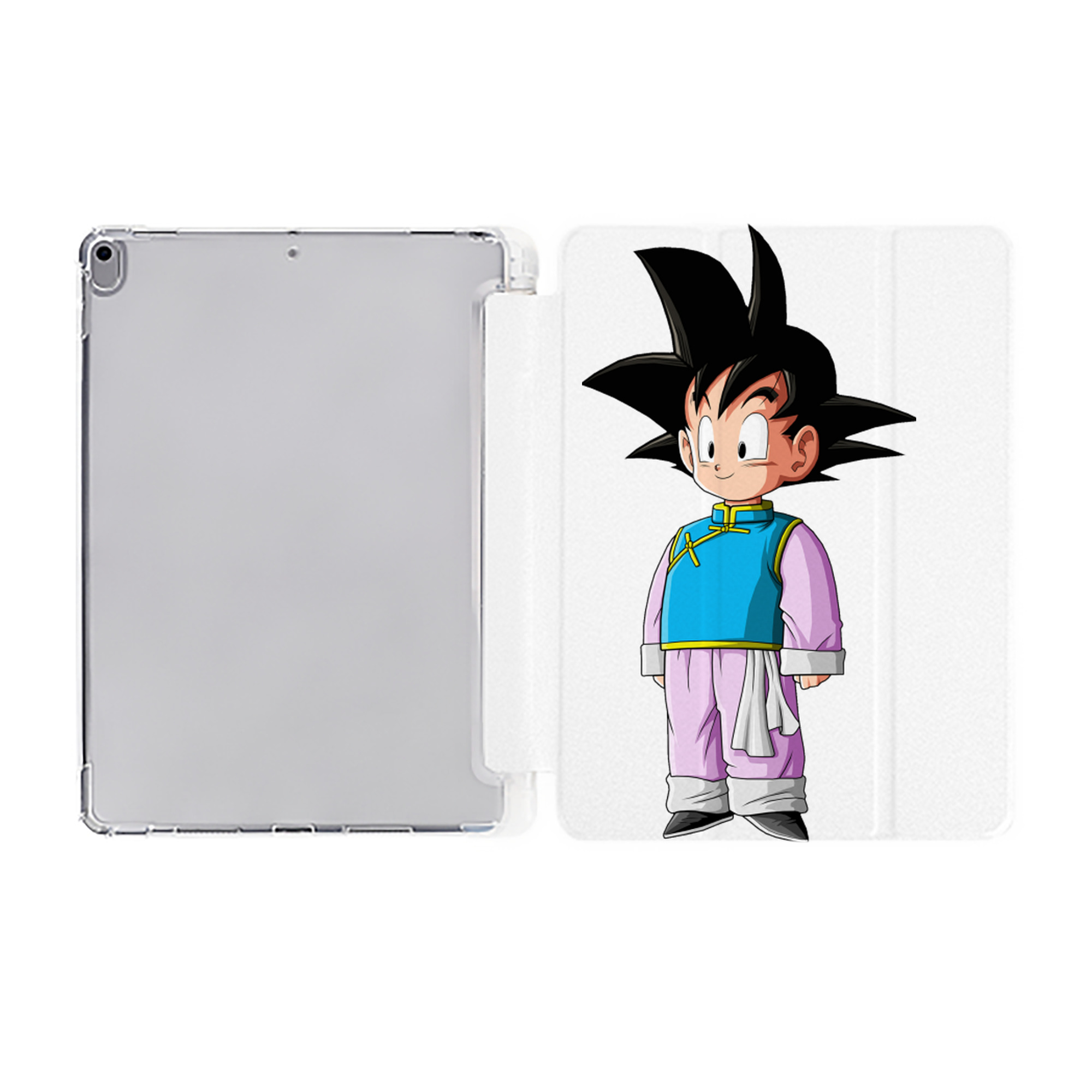 （画像用） ドラゴンボール 孫悟空（そん ごくう）Son Goku カカロット DRAGON BALL Kakarotto IPad ケース ペン収納付き 三つ折りスタンド PUレザー×シリコン 対応機種9.5/10.5/10.9インチ